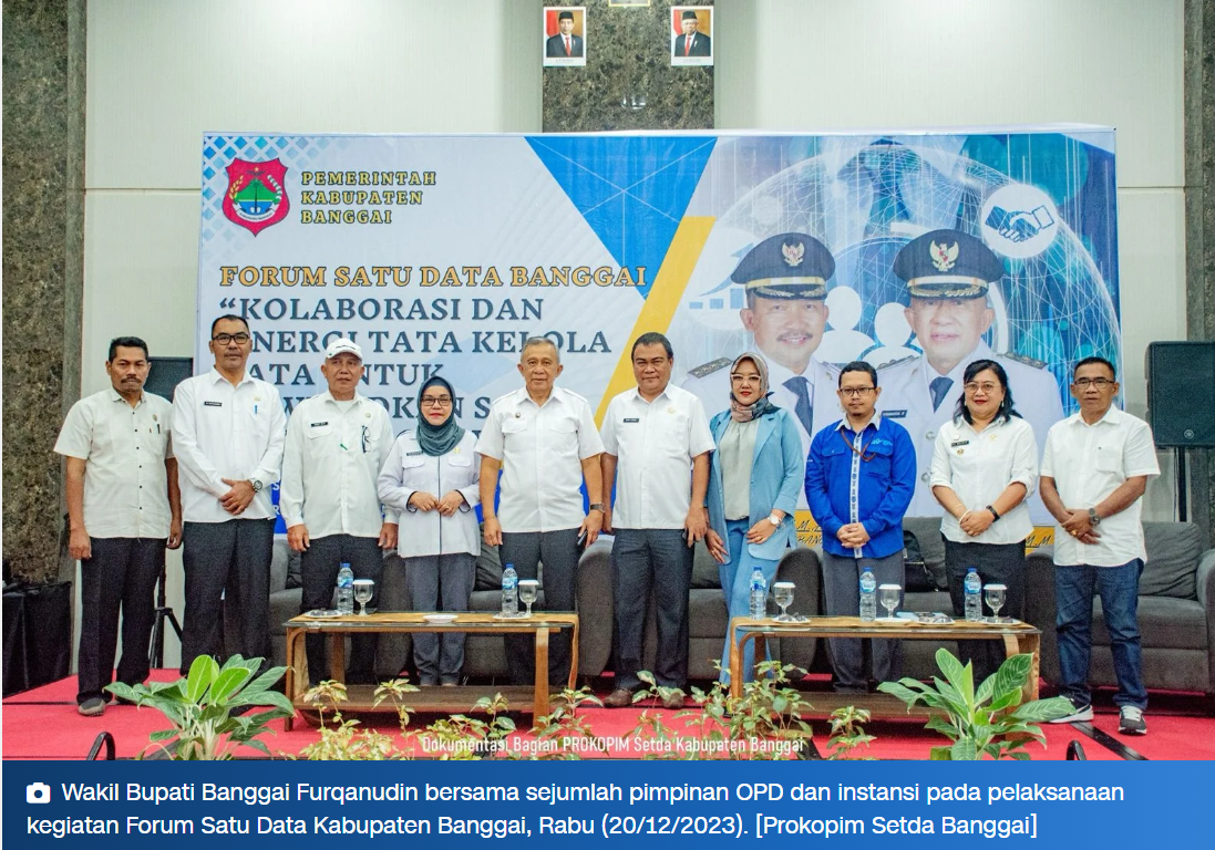 BAPPEDA GELAR FORUM SATU DATA KABUPATEN BANGGAI